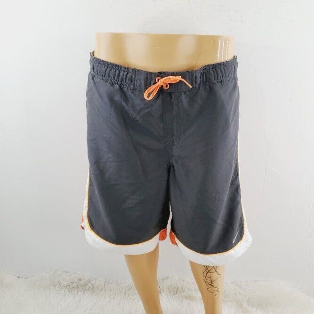 Nike Men's Black Drawstring Swoosh Athletic Basketball Shorts Size L